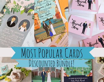 Most Popular Cards Discounted Wedding Bundle, Design Fee
