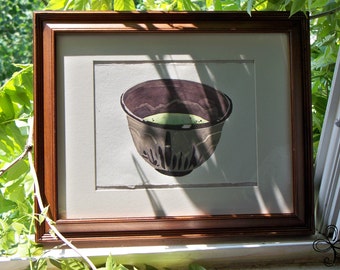 My Cup of Tea Watercolor Painting