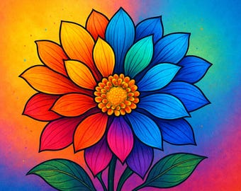 Flower coloring pages