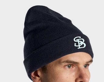 Berretto da pesca in maglia per gli amanti della pesca, regalo per papà, regalo per la festa del papà, berretto in maglia ricamato streetwear giapponese per l'inverno, regalo per fidanzato