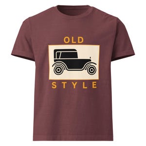Oversized Graphic Tee: Vintage Style, Bold Text, Car Lover Gift