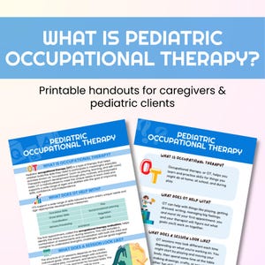 What is Pediatric Occupational Therapy Printable