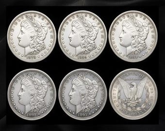 Morgan Silver Dollar (1878-1893), ett sällsynt numinatiskt samlarmynt för samlare och presenter