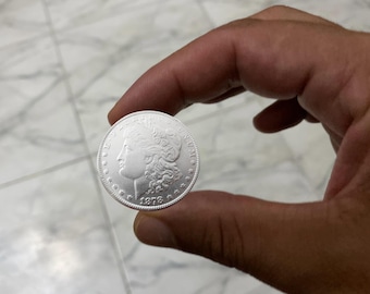 Dollaro d'argento Morgan del 1878-CC - Moneta commemorativa di Carson City, regalo numismatico da collezione, moneta rara