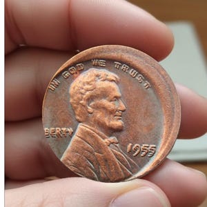 1955 Doubled Die Error Wheat Lincoln Penny  Coin