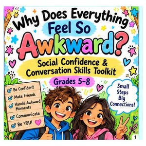 Social Confidence & Conversation Skills Toolkit | Social Skills, Communication and SEL | Grades 5–8
