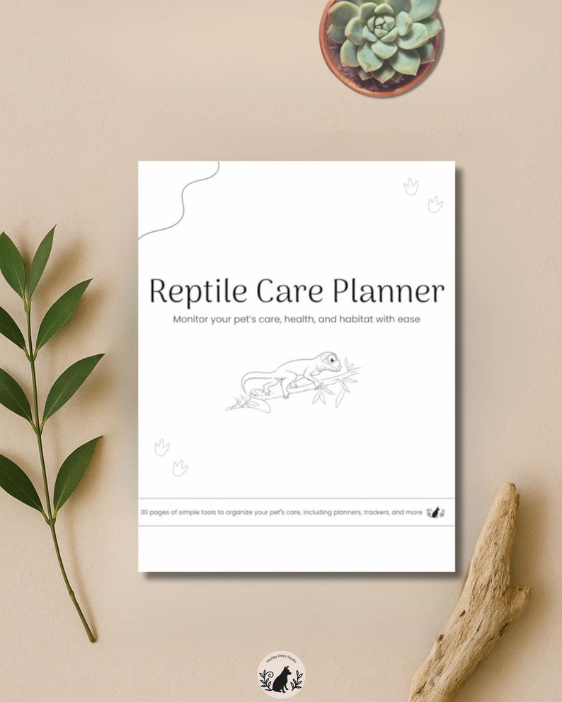 Reptile Care Planner Printable Pet Log Photo Inspiration