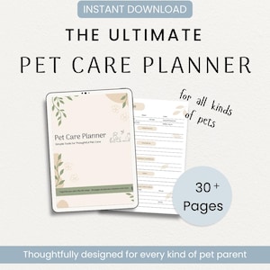 All-Pet Care Planner | Printable Pet Organizer (Digital Download)