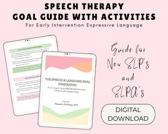 SLP Goal Guide: Early Intervention, Expressive Language (Digital Download)