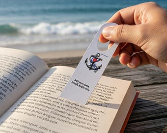 Personalized Metal Bookmark – Nurse Military Appreciation Gift, Custom Name Aluminum Book Clip