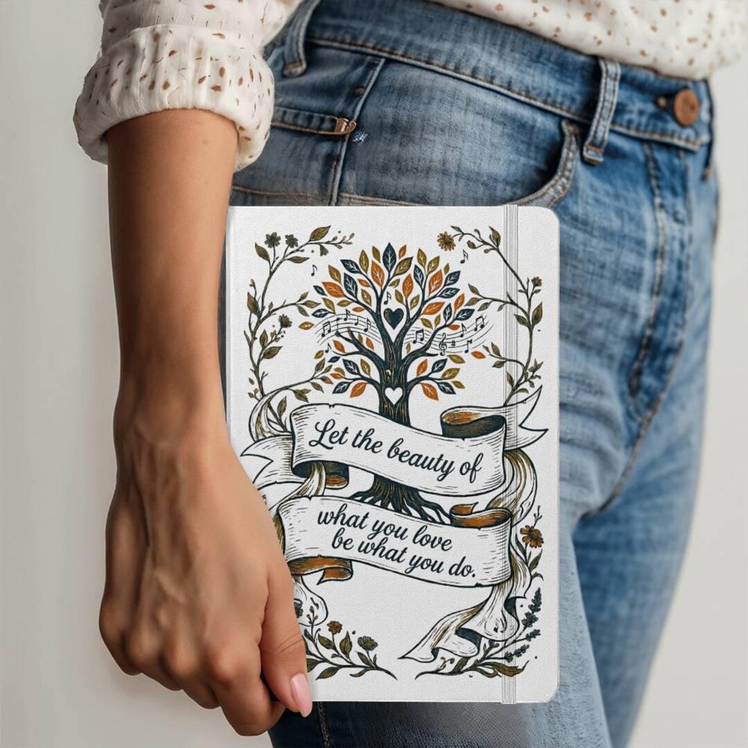 Elegant Tree of Life Notebook – Inspirational Bound Journal for Work ...