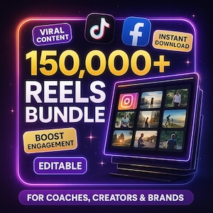 Mega Reels Vault – 150K+ Short Videos for Instagram, TikTok & More