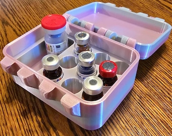 GLP-1 Vial Storage Case | Medication Organizer for Travel, Peptide Therapy