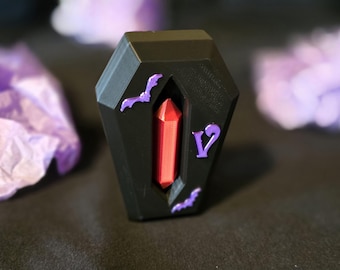 Disney Vampirina Teenage Vampire - Blood Stone with Coffin Case - Spooky Cute Storage & Display