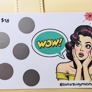 A6 Scratch Off Savings Challenge: Reusable Laminated Challenge