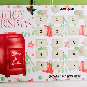 A5 Christmas Savings Challenge / Christmas Savings Challenge