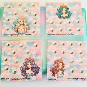 Mini Mermaid Savings Challenge: Laminated Reusable Challenge