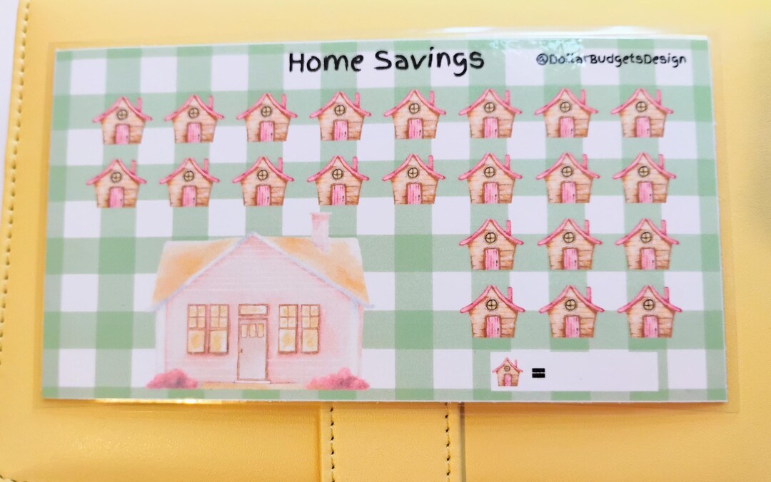 A6 Home Savings Challenge: Laminated Reusable Challenge - Etsy