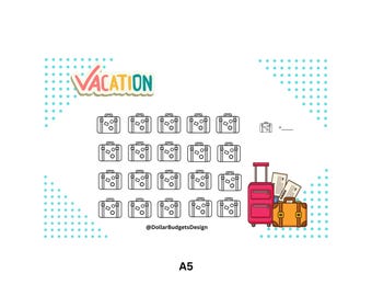 A6/A5 Vacation Savings Challenge / Digital Download