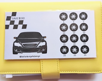 A6 Car Savings Challenge: Laminated Reusable Challenge