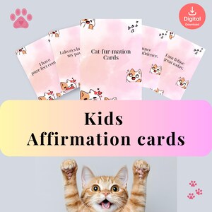 Affirmation Cards for Kids, Printable Positive Affirmations, Mindfulness Tools, Self-Esteem Cards, Therapy Resources for Children