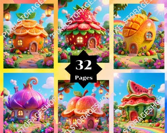 Color by number, 32 pages and 24 colors, For adults, Printable,  PNG & SVG File, Digital, Instant Download, Paint by numbers