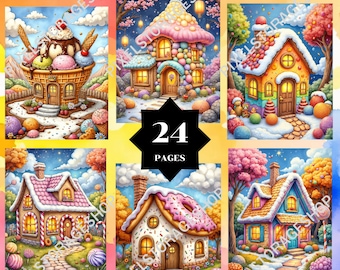 Coloring by number, 24 pages and colors, For adults, Printable, 8.5 x 11 In,  PNG & SVG File, Digital, Instant Download, Paint by numbers