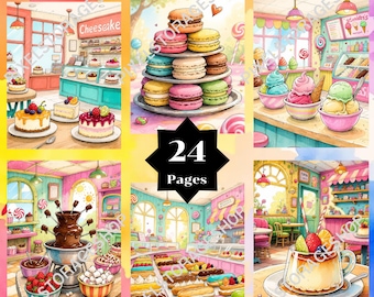 Color by number, 24 pages and colors, For adults, Printable, 8.5 x 11 In, PNG and SVG File, Digital, Instant Download, Paint by numbers