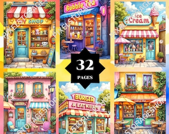 Coloring by number, 32 pages, 24 Colors, For adults, Printable, 8.5 x 11 In,  PNG & SVG File, Digital, Instant Download, Paint by numbers