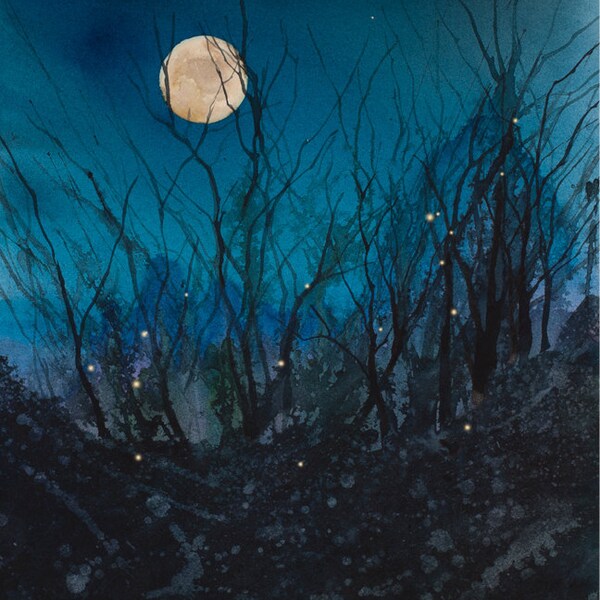Firefly Painting - Etsy
