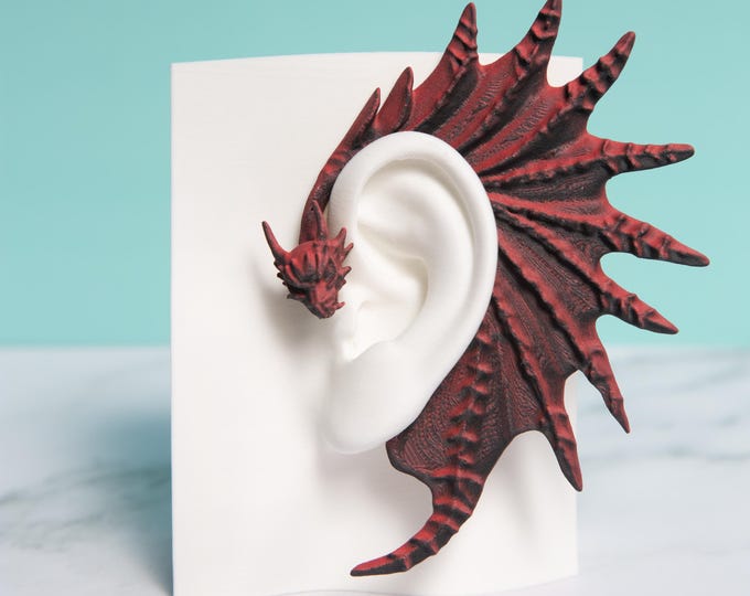 Dragon Ear Cuffs (Set of 2): Fantasy Cosplay Jewelry, No Piercing