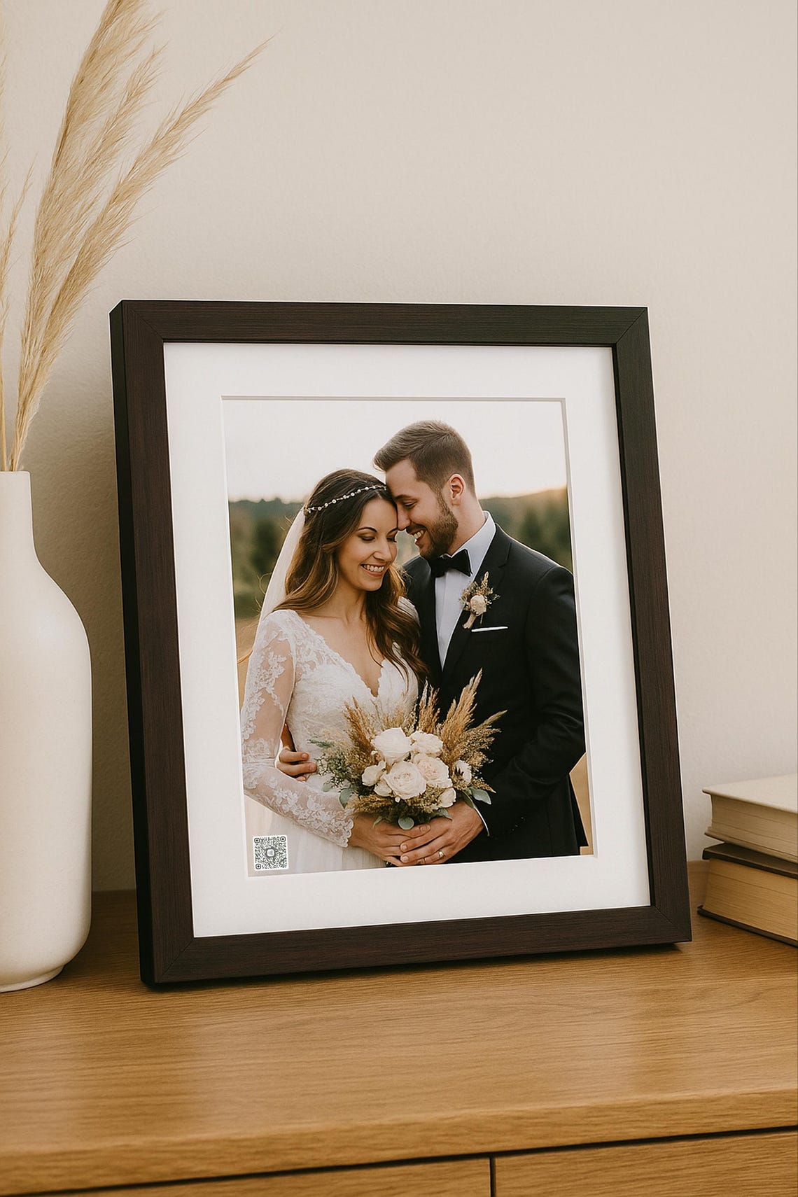 Personalized Photo Frame With Voice/video Message QR Code | Wedding ...