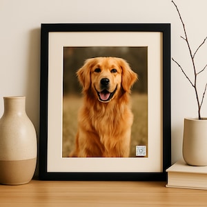 Pets Personalized Photo Frame | Voice Message Photo Frame | Personalized Frame with Audio or Video | Custom QR Code Picture | SoundFrame