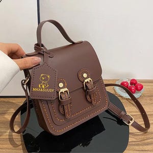 Sac à main bricolage sac fourre-tout kit de couture motif cuir PU Ensemble d'outils d'artisanat fait main cartable sac à main épaule pdf coudre propre cadeau d'anniversaire de vacances