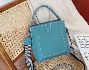 DIY Purse Bag Satchel Sewing Making Kit Pattern PU Leather Craft Tool Set Handmade Handbag Shoulder Tote pdf Sew Own Birthday Holiday Gift