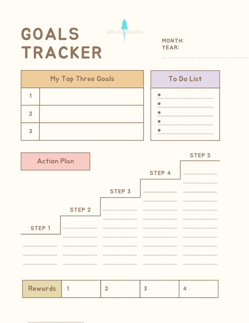 Goals Tracker - Etsy