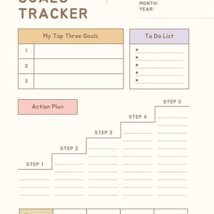 Goals Tracker - Etsy