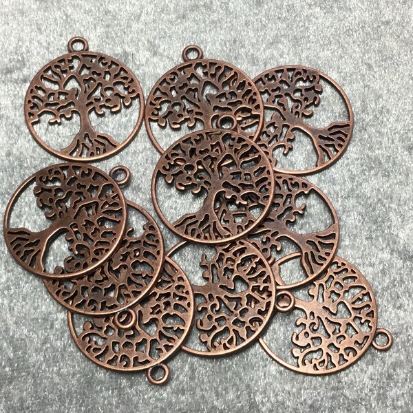 10 " Copper Tree of Life Etsy