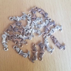 20 pk Small Mermaid Charms, mermaid pendant, siren, myth, fantasy, sea, ocean charm, mythology, mythical, mythological sea creature, destash