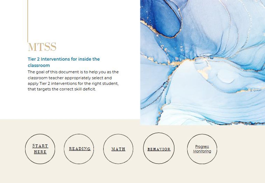 MTSS Tier 2 Intervention Guide - Etsy