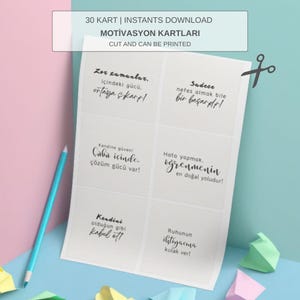 Cartes imprimables de citations inspirantes | Cartes d'affirmation | Notes de motivation numériques | Cartes d'autogestion de la santé mentale | Humeur positive