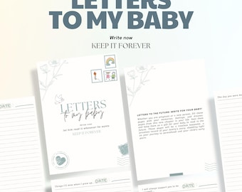 Personalized Birthday Keepsake Journal: Letters to My Child (PDF Download)