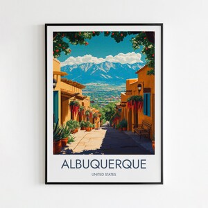 Albuquerque Poster, Travel Poster, Albuquerque Print, Albuquerque Illustration, Albuquerque City Art, Albuquerque City Print