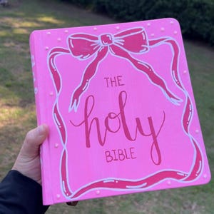 Custom hand-painted Bibles