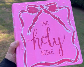 Custom hand-painted Bibles