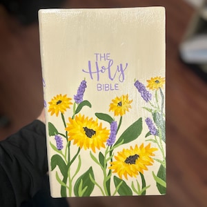 Custom hand-painted Bibles