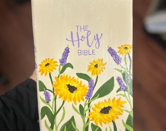 Custom hand-painted Bibles