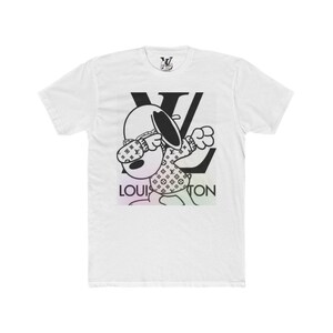 Trendy Unisex Cotton Crew Tee, Casual Streetwear Shirt, Fun Graphic Tee, Perfect Gift for Dog Lovers, Fashionable Everyday Wear