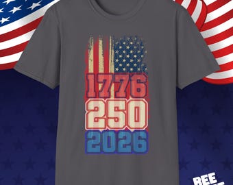 1776 250 2026 Patriotic USA Shirt America 250th Anniversary Tee