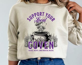 Support your Local Coven Crewneck Sweatshirt